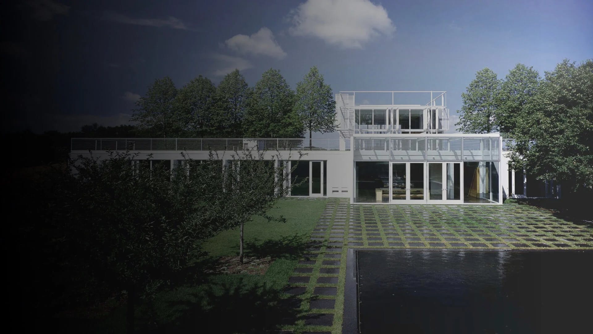 Exterior shot of the house