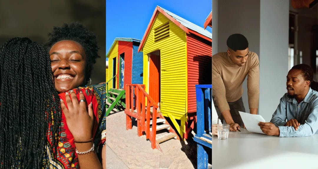 people working and living in cape town