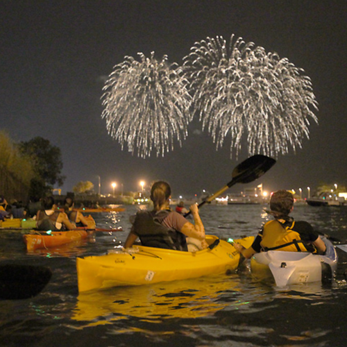 Kayak & Fireworks